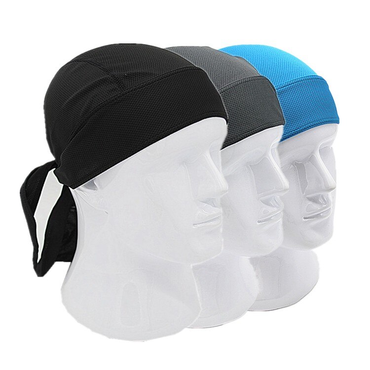 Outdoor Quick Dry Pure Cycling Cap Head Scarf Headscarf Headband Summer Men Running Riding Bandana Ciclismo Pirate Hat Hood