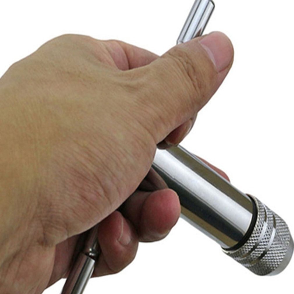 Verstelbare t-greep ratel tapsleutel machinistengereedschap gedraaide draad tappen handtapsleutel t-vormige tap scharnier handgereedschap
