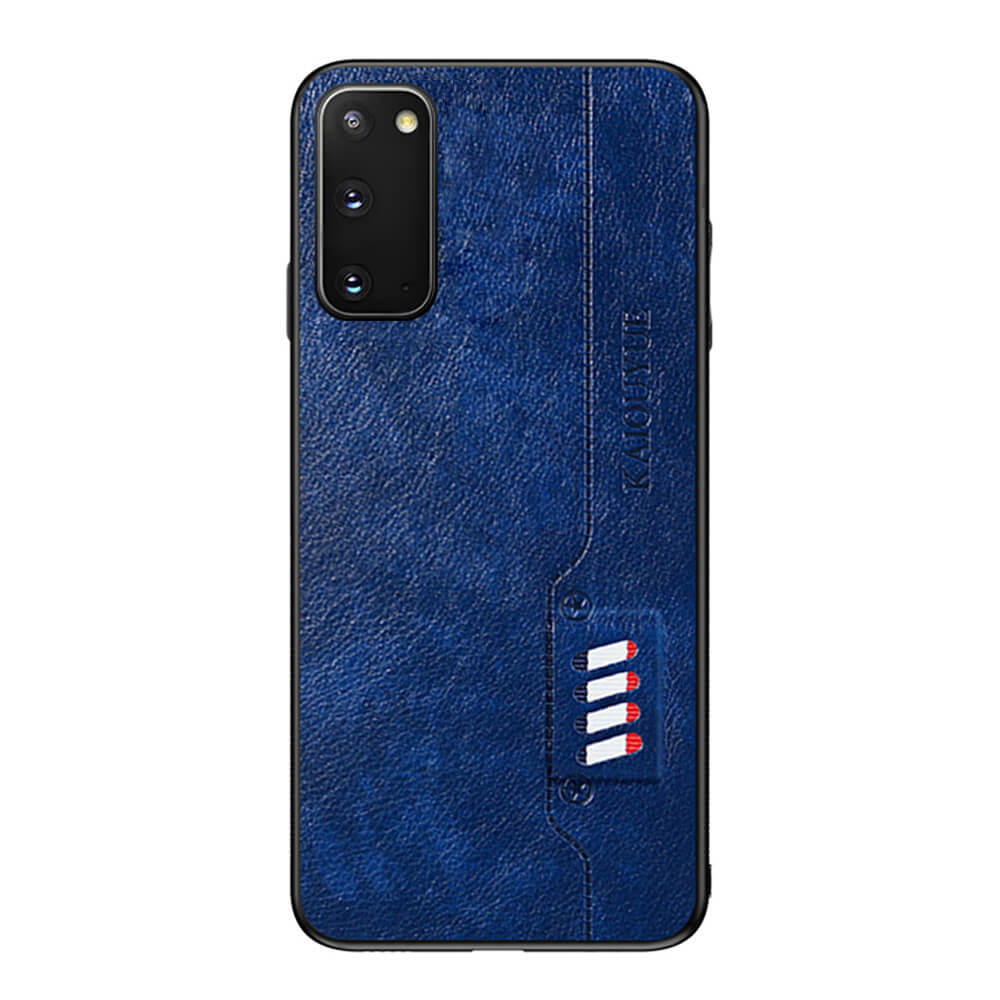 Custodia rigida in pelle di lusso per Samsung Galaxy S20 FE custodia morbida antiurto Cover posteriore su armatura Samsun S20 FE S 20 Fun Edition: S20 FE 4G / Blue