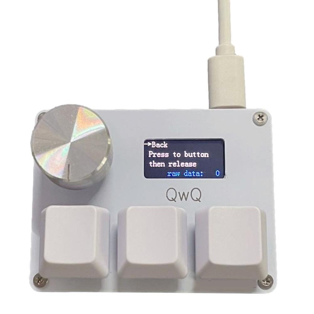 Pour SayoDevice OSU O3C déclencheur rapide Mini clavier écran personnalisé 3 4 touches Konb copier coller programmation Macro clavier de jeu: Ambre