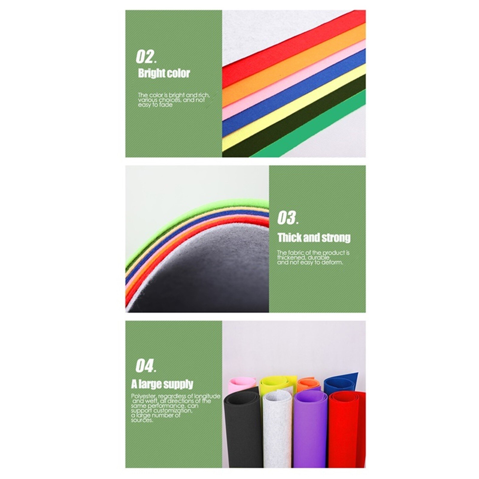 25PCS Nonwoven Felt Fabric Polyester Cloth Felt Fabric DIY Bundle for Sewing Doll Handmade Craft DIY Sewing Dolls Crafts