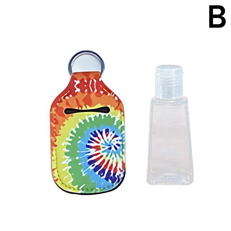 Hand Sanitizer Bottle Mini Portable Travel Silicone Bottles Holder Disinfect Keychain Refillable Bottles with Gel O6X0