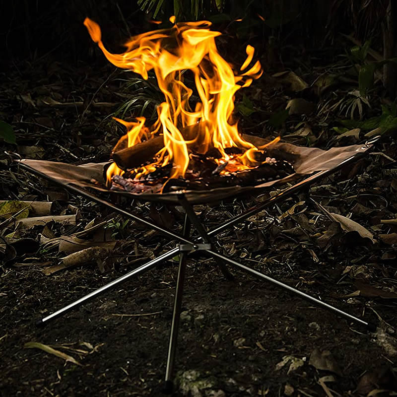 Braciere da esterno, griglia per bruciare, campeggio, rete in acciaio inossidabile, caminetto pieghevole, stufa, barbecue, patio con rete di ricambio