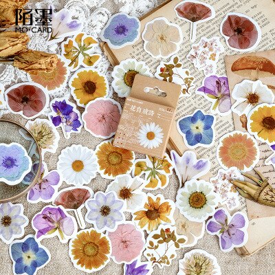 1piece Practical Falling Leaves Stationery Sticker Adhesive Paper Flake Lovely Label Sticker Scrapbooking Stationery Stationery: i