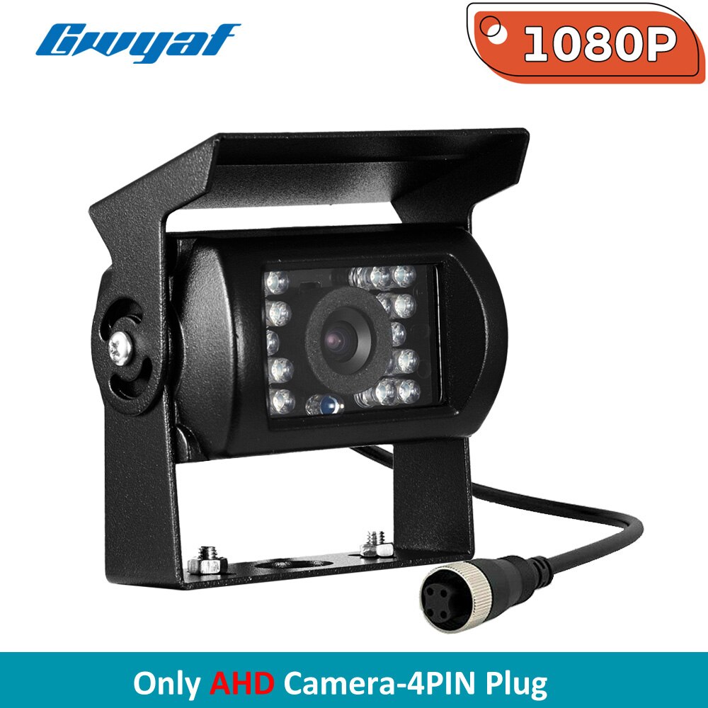 Gwyaf AHD 1080P Rear View Camera Backup Camera IR Cut Night Vision Waterproof Reverse Backup AHD Camera For Truck Bus Van Car: 4PIN AHD Camera