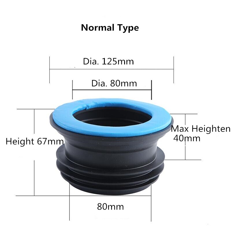Wc sitz flansch dichtung ringe wc zubehör verdickt sitz Deodorant gummi Ring 40mm erzogen hoch Schlecht Ersatz teil