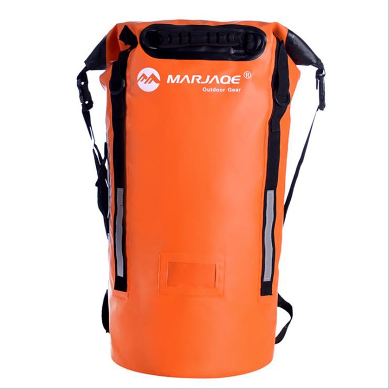 MARJAQE-bolsa impermeable para natación de 40L, Mochila seca para acampar al aire libre, almacenamiento de senderismo, a prueba de agua,