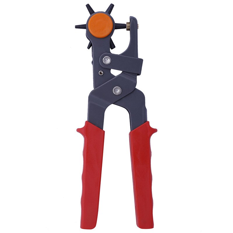 Alicates de perforación de 9 pulgadas, máquina perforadora de agujeros redondos, herramienta para hacer agujeros para tarjetas de correa de reloj, cinturón de cuero: Default Title