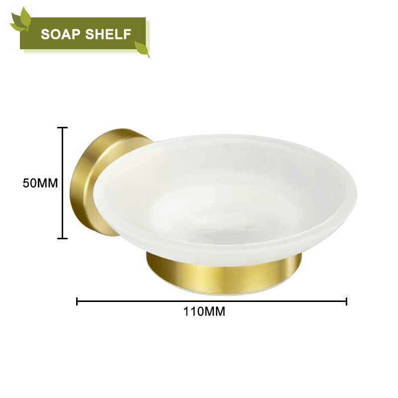 Accesorios de baño de oro cepillado, soporte de toalla, soporte de taza, colgador de anillo de toalla, soporte de papel, soporte de cepillo de inodoro, gancho para abrigo: Lavanda