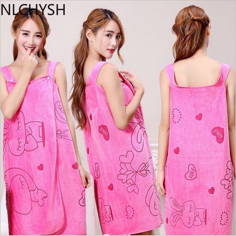 Toalla de Microfibra Suave en Forma de Vestido para Mujer, Ropa, Bata de Baño a la , de Secado Rápido, Sexy, ideal para Spa, Playa