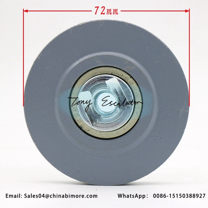 Elevator hanging wire rope wheel hanger plate wheel roller 72*14*6203