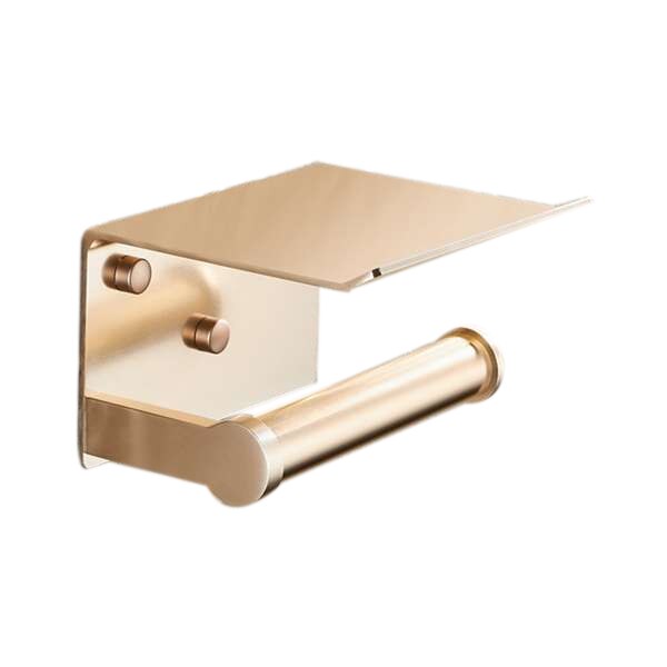 Stainless Steel toilet paper holder equipment bathroom hardware For bathroom shelf Wall Mounted Towel Holder Toilet Roll Holder: type 2 golden