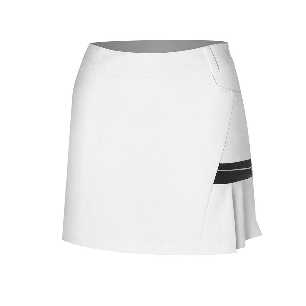 Golf apparel spring and summer golf skirts tennis sports skirts casual sports skirts: White / XL