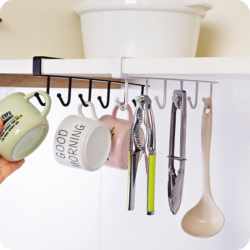 Porte-tasse à café 2 couleurs, crochet de suspension armoire porte-tasse à café égouttoir placard sous étagère pour tasse outils de Cocina accessoires de maison