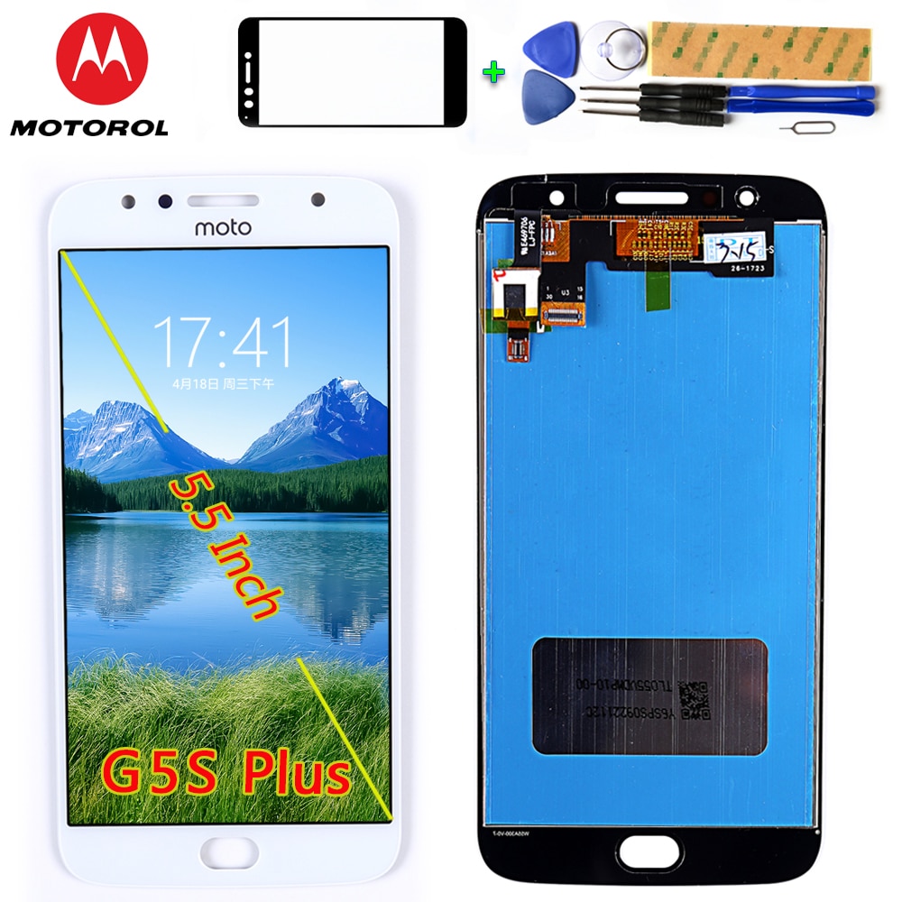 Motorola Moto G5S Plus 5.5 inch LCD Display XT1802 XT1803 XT1805 XT1086 Touch Screen Digitizer Assembly Free Glassfilm Tools