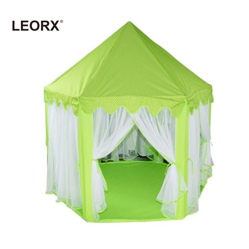 Leuke Hexagon Speelhuisje Meisjes Prinses Kasteel Kinderen Kids Grote Indoor Play Tent (Groen)