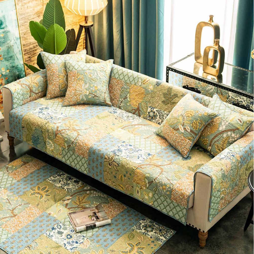 Universele Bank Kussen Kussen Prachtig Geborduurde Wasbare Stof Sofa Kussen Antislip Seat Cover