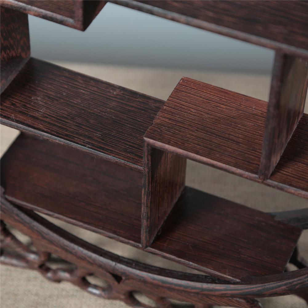 Delicate Solid Wood Antique Display Frame Wooden Display Shelf Chinese Style Door Frame Made Antique Shelf