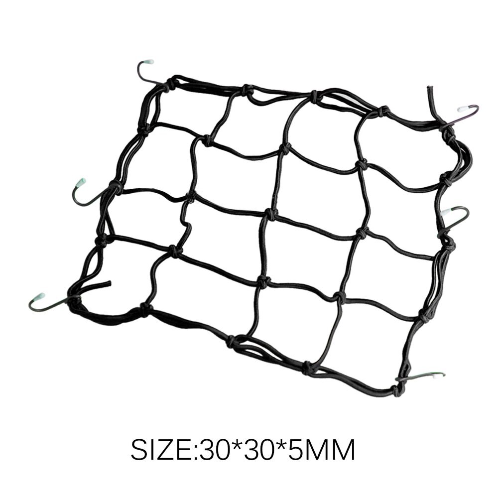 30X30Cm Bagage Cargo Mesh Netto Auto Accessoires Motorcycle Fietshelm Houder 6 Haken Hold Mesh Netto Zak auto Styling Tool