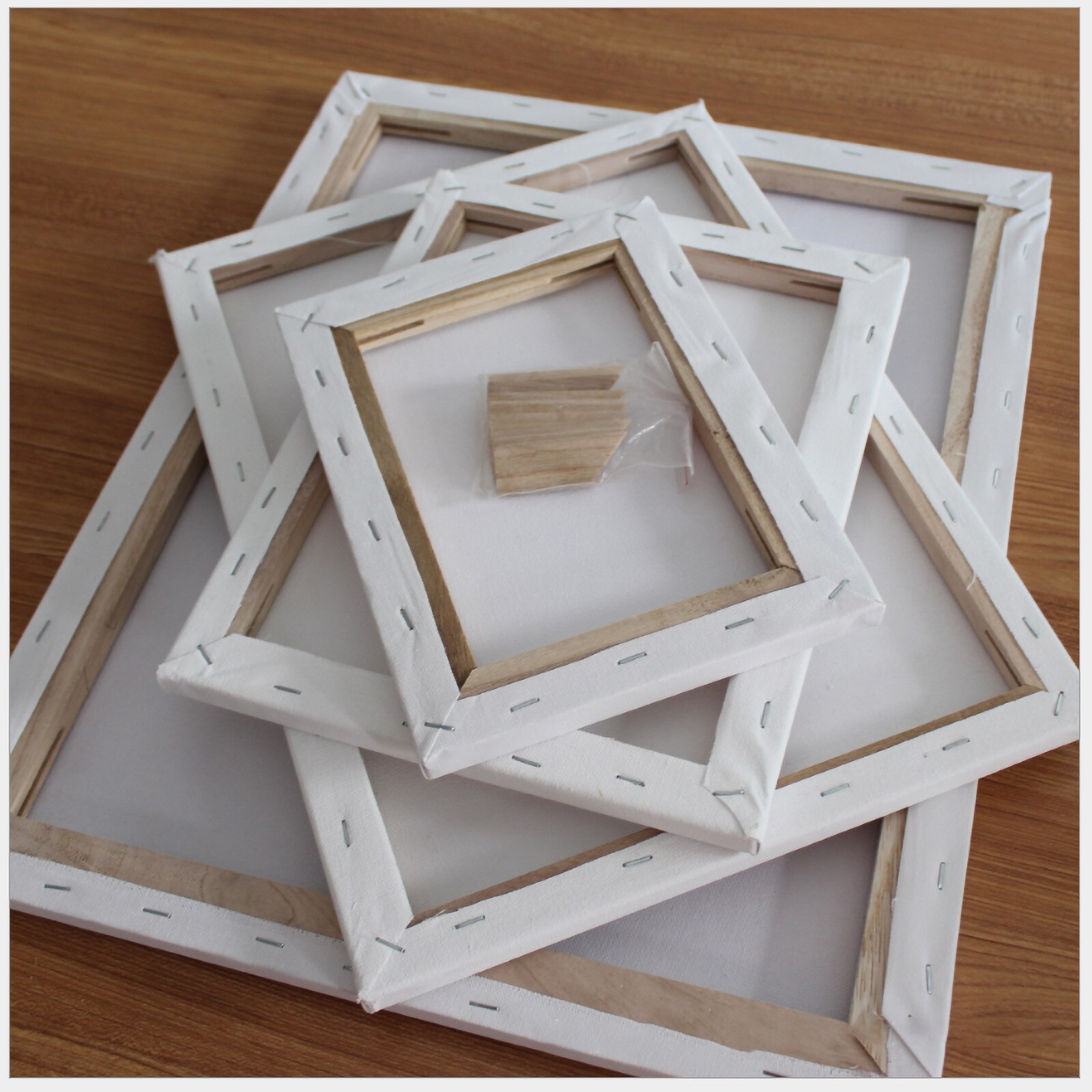 1 Pcs/set Mini Blank Canvas For Painting Acrylic Paint With Easel Art Supplies For Painting Artist Stationery Kids