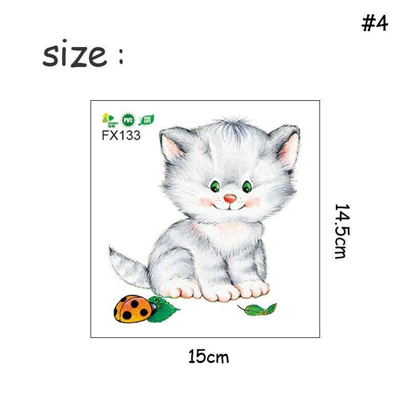 Vandtætte kat toilet klistermærker badeværelse toilet stue boligindretning sød kat mærkat plakat baggrund wallstickers kunst overføringsbilleder: Grå