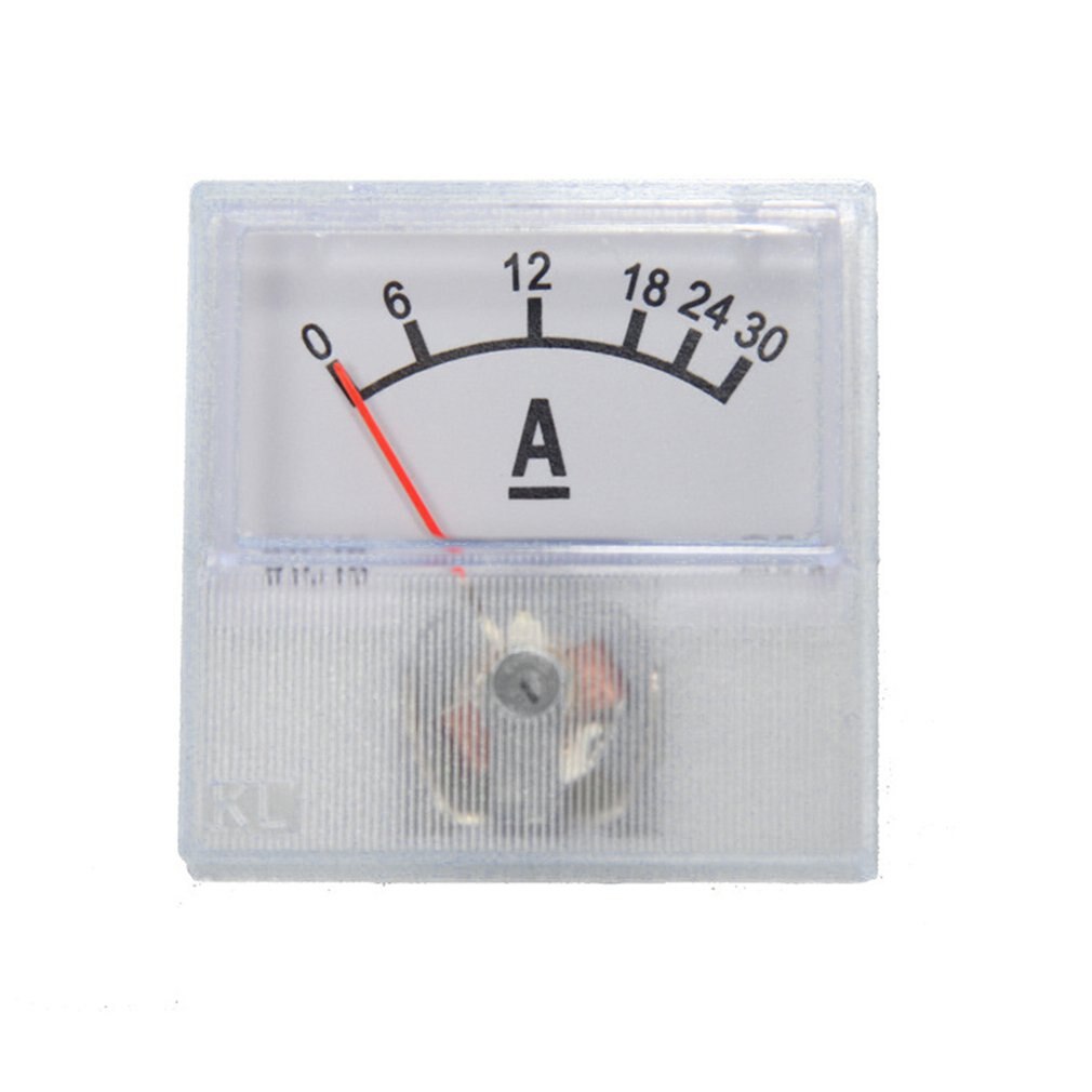 Applied DC Circuit Analog Current Meter Panel Pointer Gauge Mechanical Ammeters Voltage Measurement Tools Easy Reading