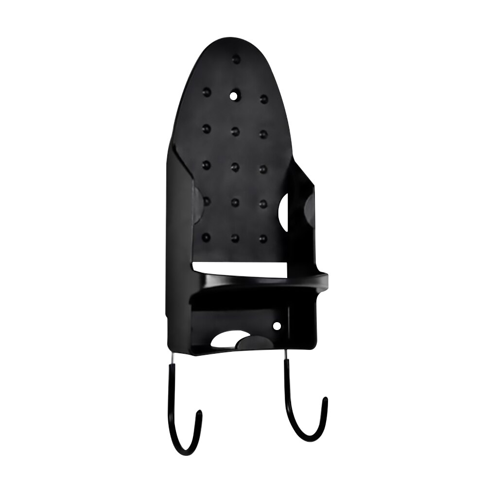 Ironing Board Holder Hanger Cupboard Door Wall Mount Storage Rack: Black