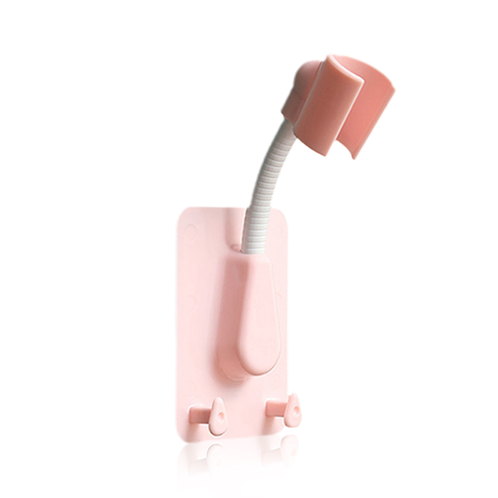 Support de pommeau de douche auto-adhésif réglable, rotation à 360 °, support mural, accessoires de spa, 1 pièce: Gris clair