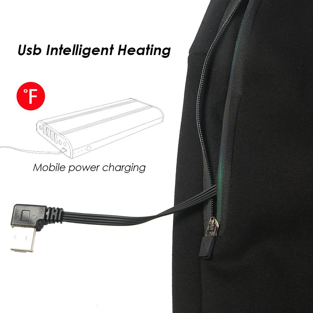 Elektrisk oppvarmede bukser menn kvinner usb varme bukser isolerte bukser for vinter varm utendørs camping fotturer sport fjellklatrer