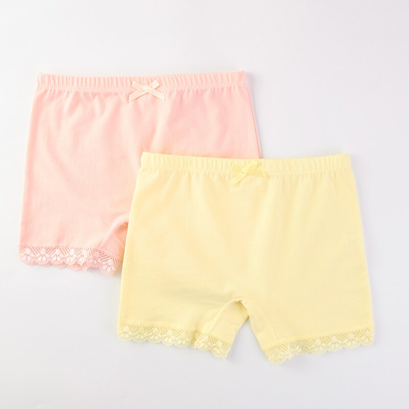 2 pz/lotto cotone bambini biancheria intima mutandine pizzo pantaloni di sicurezza pantaloncini per bambini vestiti delle ragazze del bambino 2-10Y