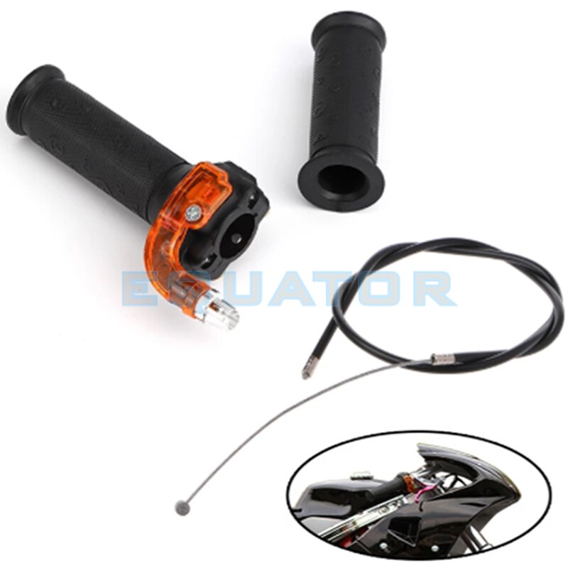 dirt pit bike parts 2 4 stroke mini moto TWIST THROTTLE ACCELERATOR GRIP throttlr CABLE FOR 47CC 49CC