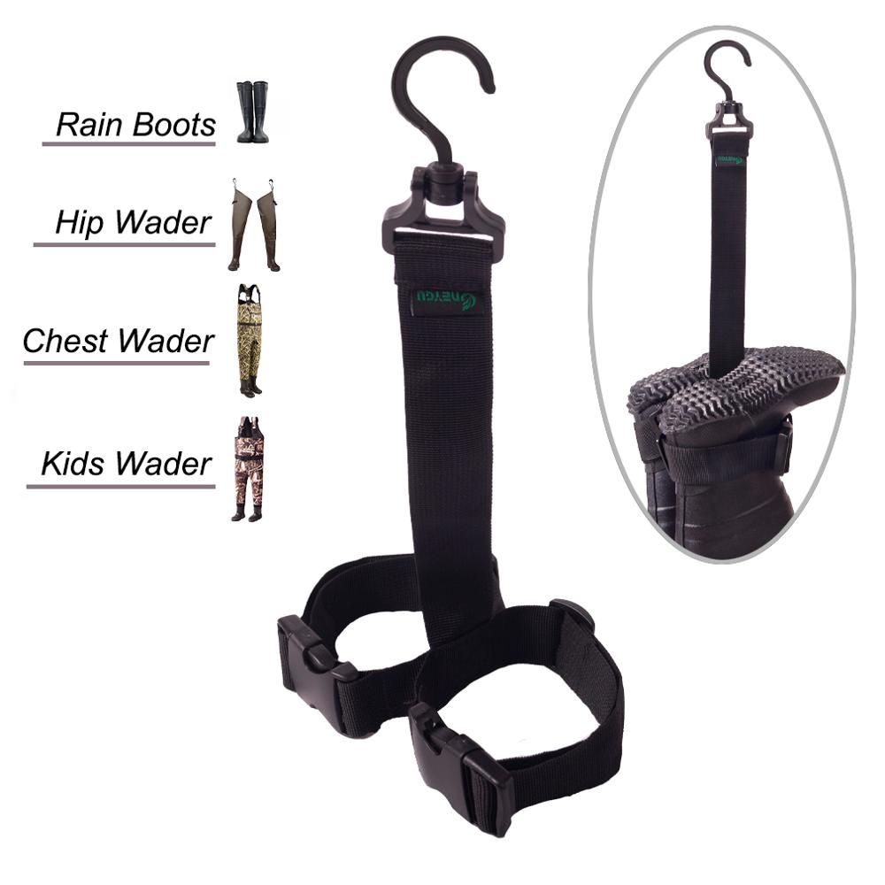 HANITE-Botas de pesca ajustables, colgador de Botas de lluvia para secado y almacenamiento, 2 tamaños disponibles