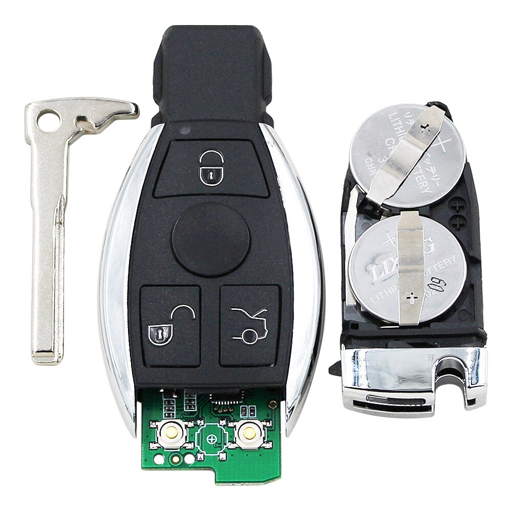 Keyless Remote Key Fob 3 Button BGA NEC style with Chip for-Mercedes-Benz 2000+ 315mhz 433MHz adjustable