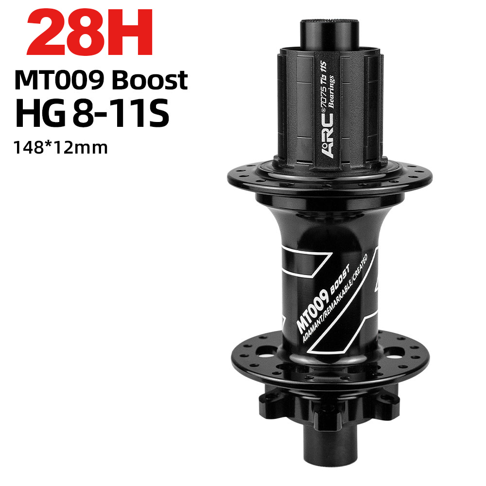 ARC MT009 BOOST front rear hub mtb mountain bike hub 28 32 holes 110mm 148mm 141mm HG MS micro spline XD 11 12 v bicycle freehub: Clear