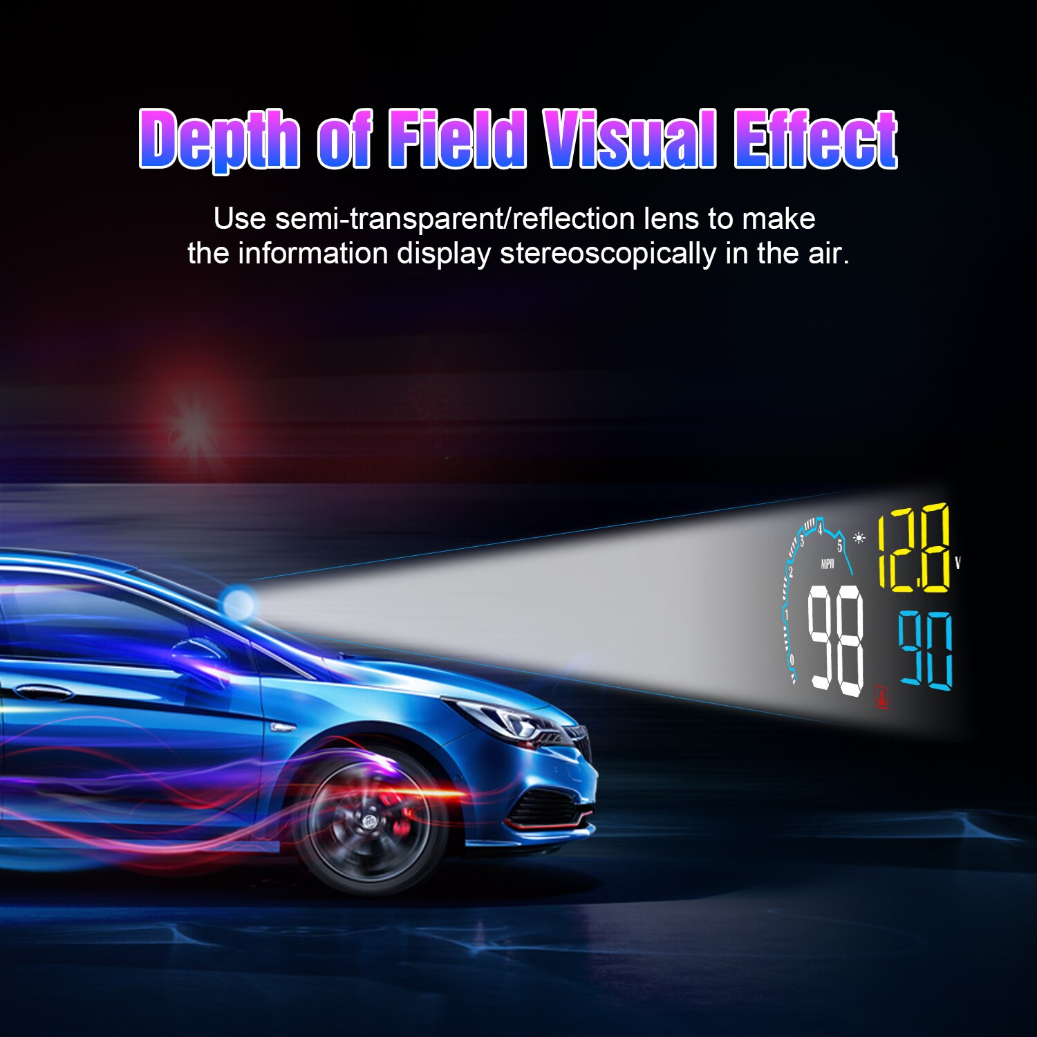 HUD Head-up Display Tachometer Temperatur Alarm OBD2 Smart Auto System Auto Elektronik Projektor Auf die Auto Windschutzscheibe