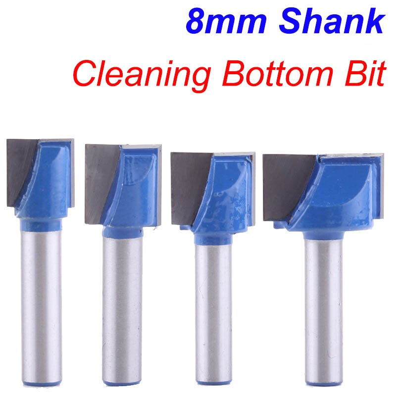 1pcs 8mm Shank Cleaning Bottom Engraving Bit Solid Carbide Router Bits Woodworking Tools CNC Milling Cutter Endmill for Wood