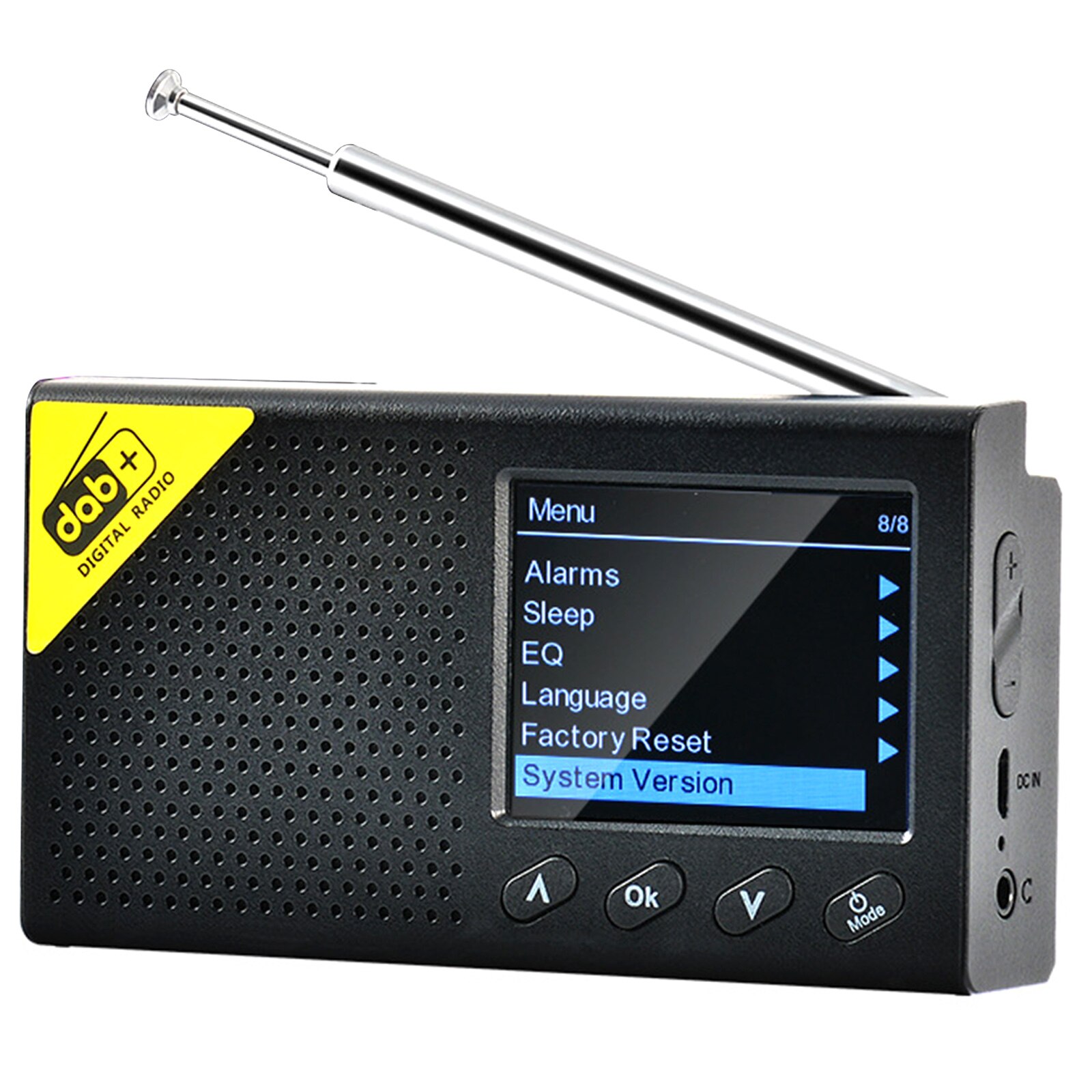 Dab + Digitale Radio 2.4 "Kleuren Lcd Display Oplaadbare Dab/Dab + Fm Radio Met Antenne Geweldig Voor vissen