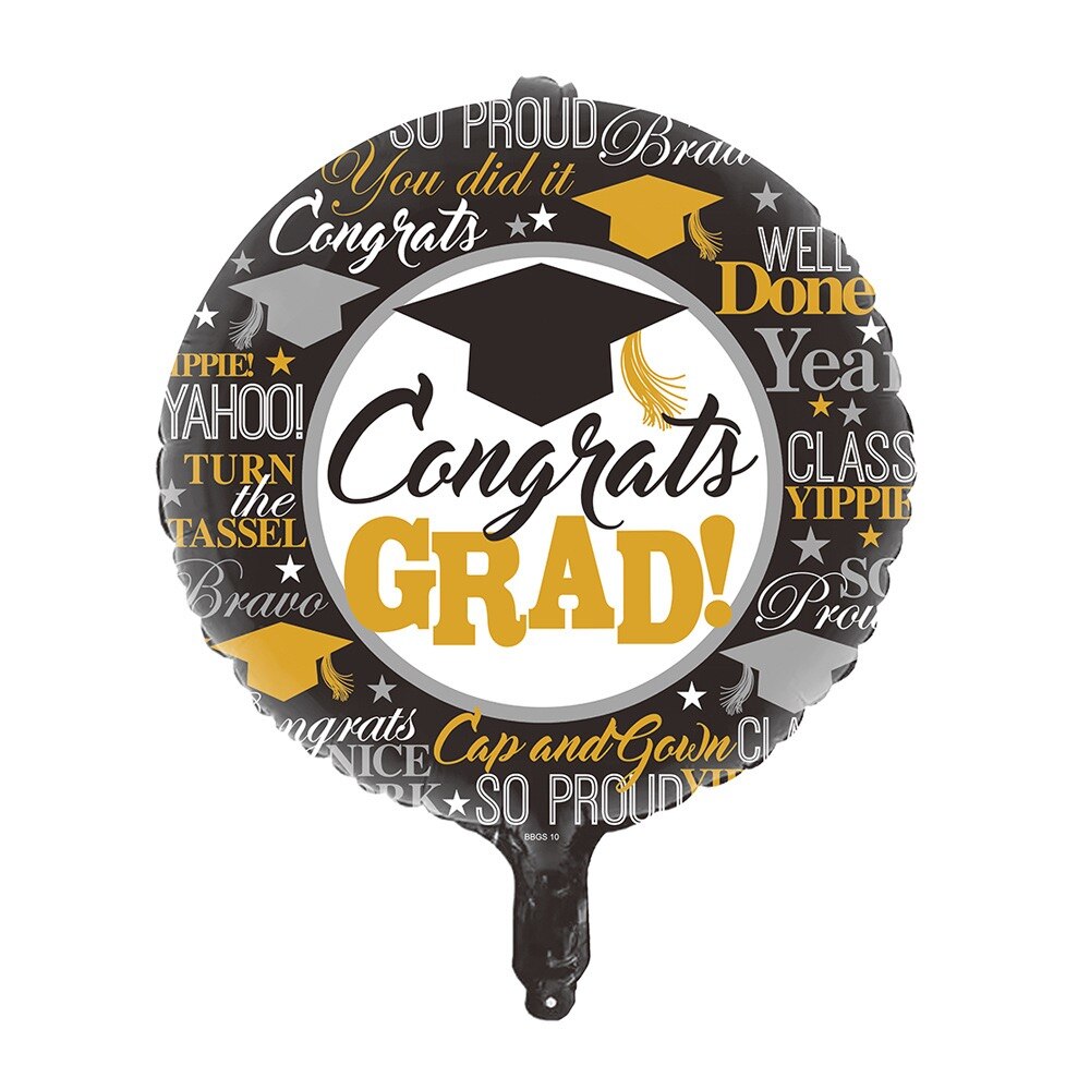 Graduation Balloon Graduation 2022 Helium Foil Balloon Congratulation Graduation High School Graduation Party Decorations: iridescent