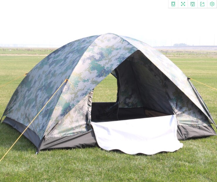 Outdoor automatic tent manual four person double single camouflage beach camping camping troop tent