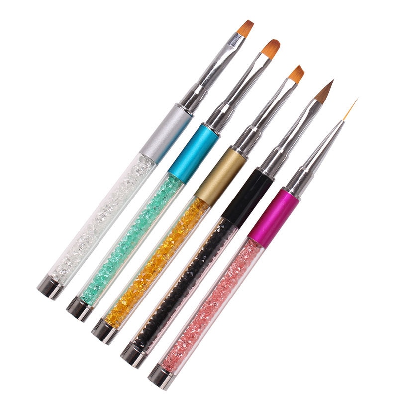 Uv Gel Brush Liner Schilderij Pen Acryl Tekening Voor Nagels Gradiënt Strass Handvat Nail Art Tool