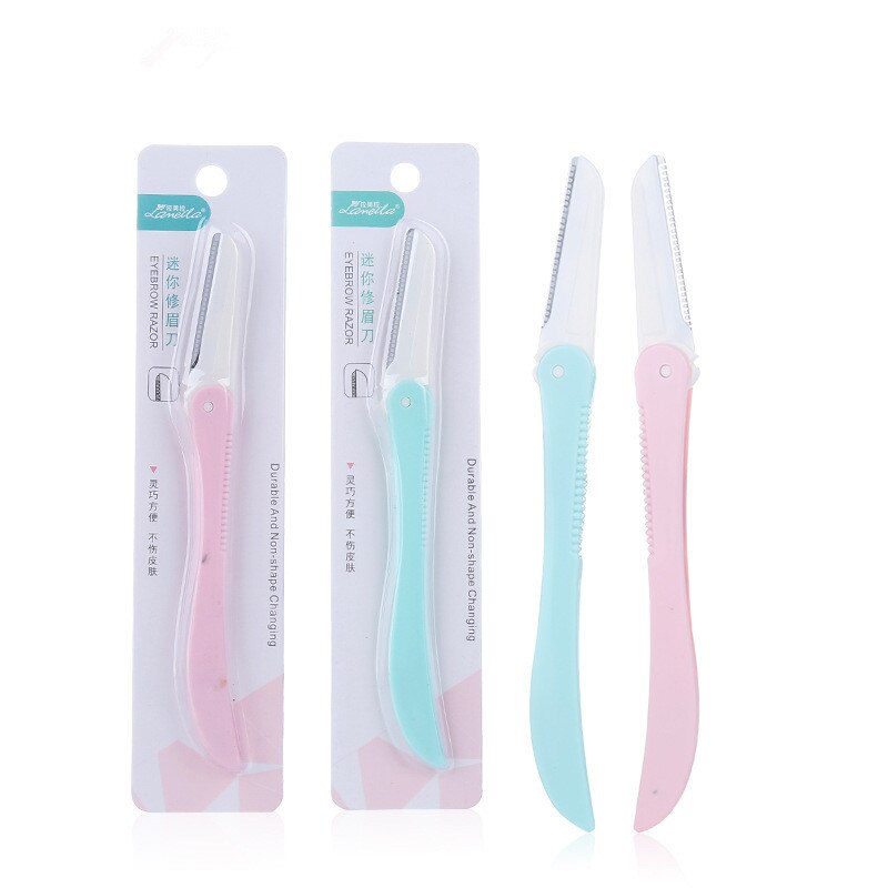 Recortador de cejas plegable, maquinilla de afeitar, cuchillo para mujer, raspador de cejas, cuchilla para cejas, eliminador de vello facial, herramientas de maquillaje de belleza