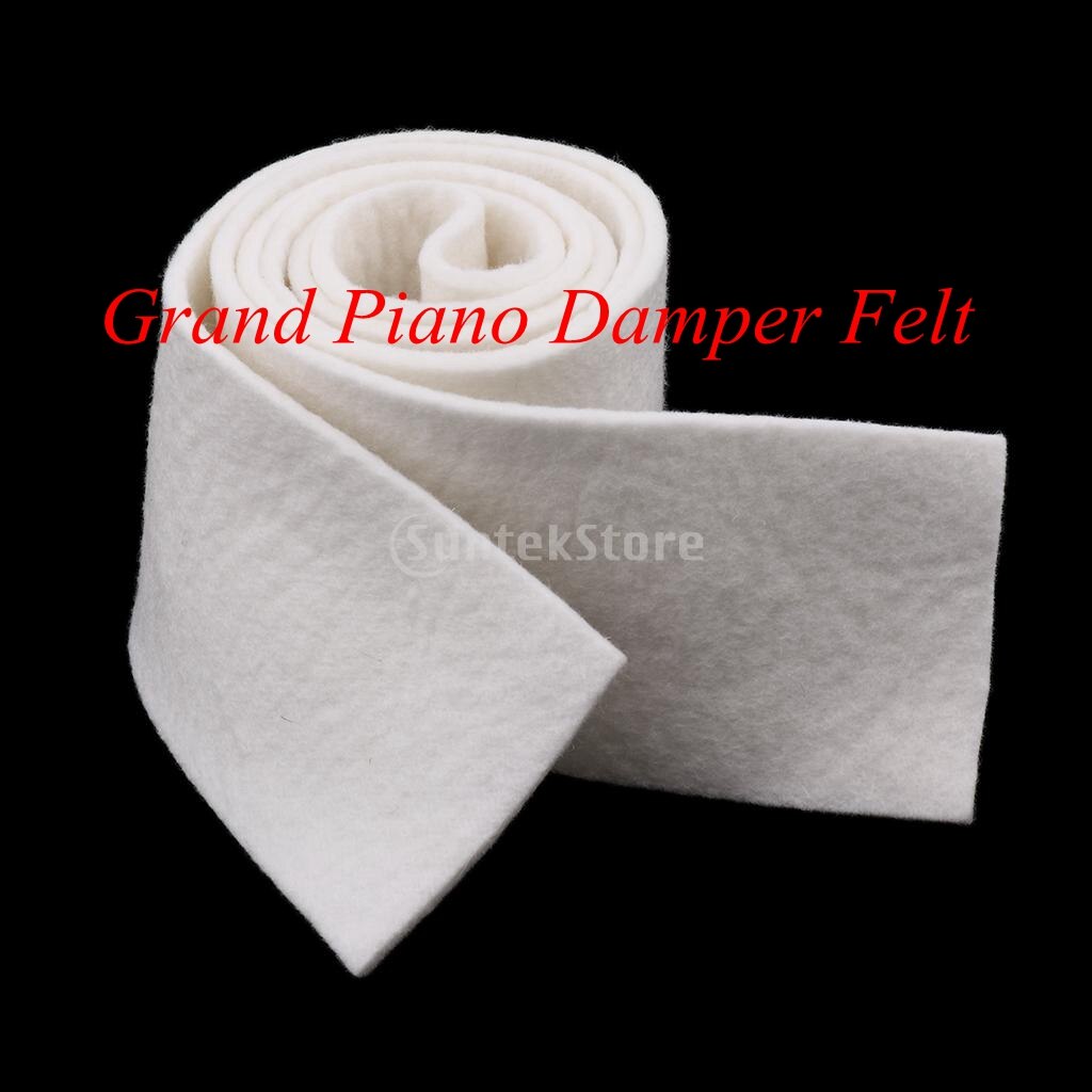 White 52inch Strip Grand Piano Lifter Felt for Piano Repair Replacement
