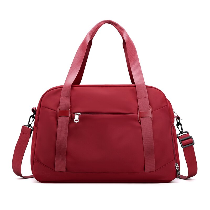 Brand Women Nylon Handbags Shoulder bags Messenger Bags Ladies Vintage Tote Crossbody Bag Female Large space bags: Burgundy