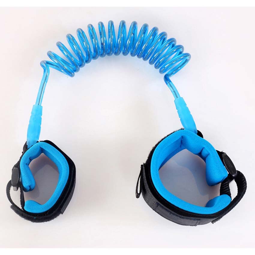 Popolare bambino Del bambino Dei Bambini Del bambino di Sicurezza a passeggio imbracatura anti-perso Da Polso Cinturino Guinzaglio per Bambini A Mano Cintura Lunghezza Della Corda 1.5m /2.5 m: Blu / 250 cm Length