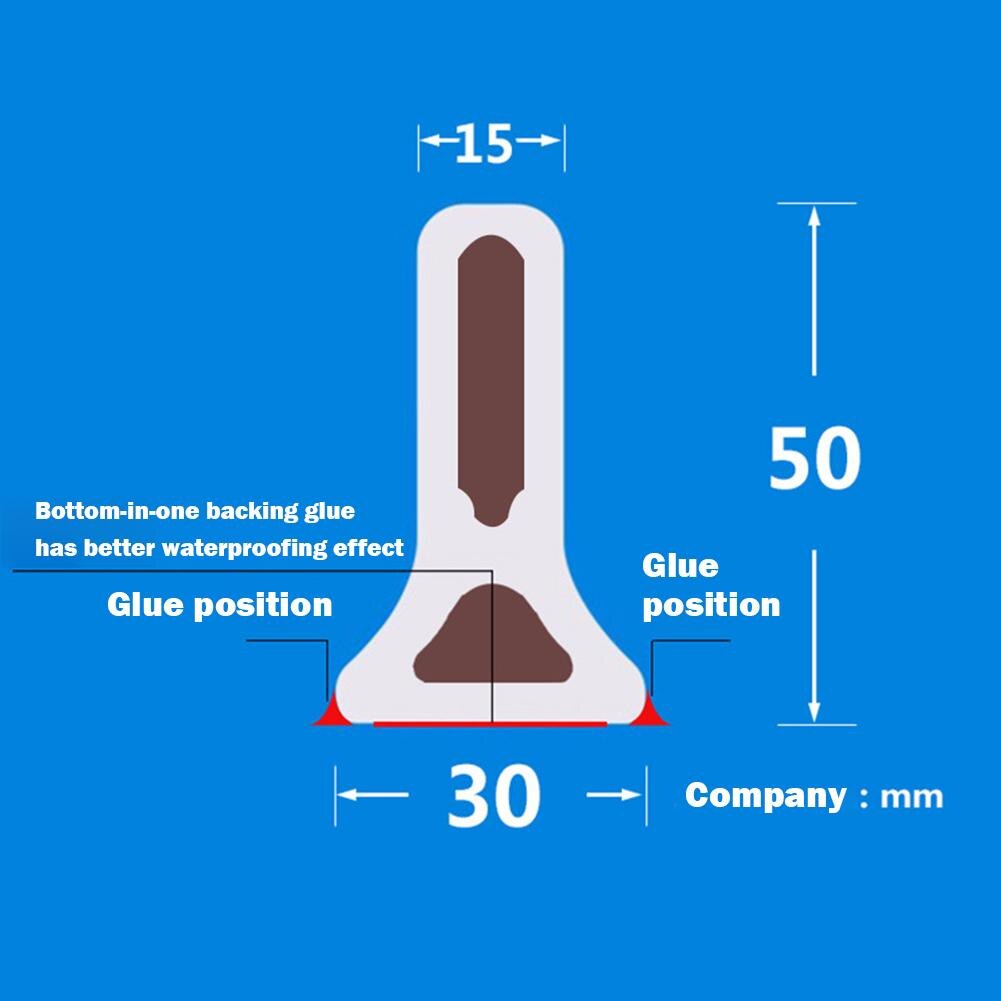 Bathroom Shower Water Stop Waterproof Silica Gel Tasteless Strip Curved Water Barrier Floor Block