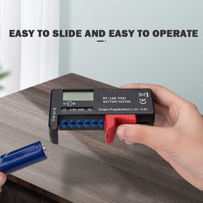-168 POR Digital Lithium Battery Capacity Tester Checkered load analyzer Display Check AAA AA Button Cell Universal test
