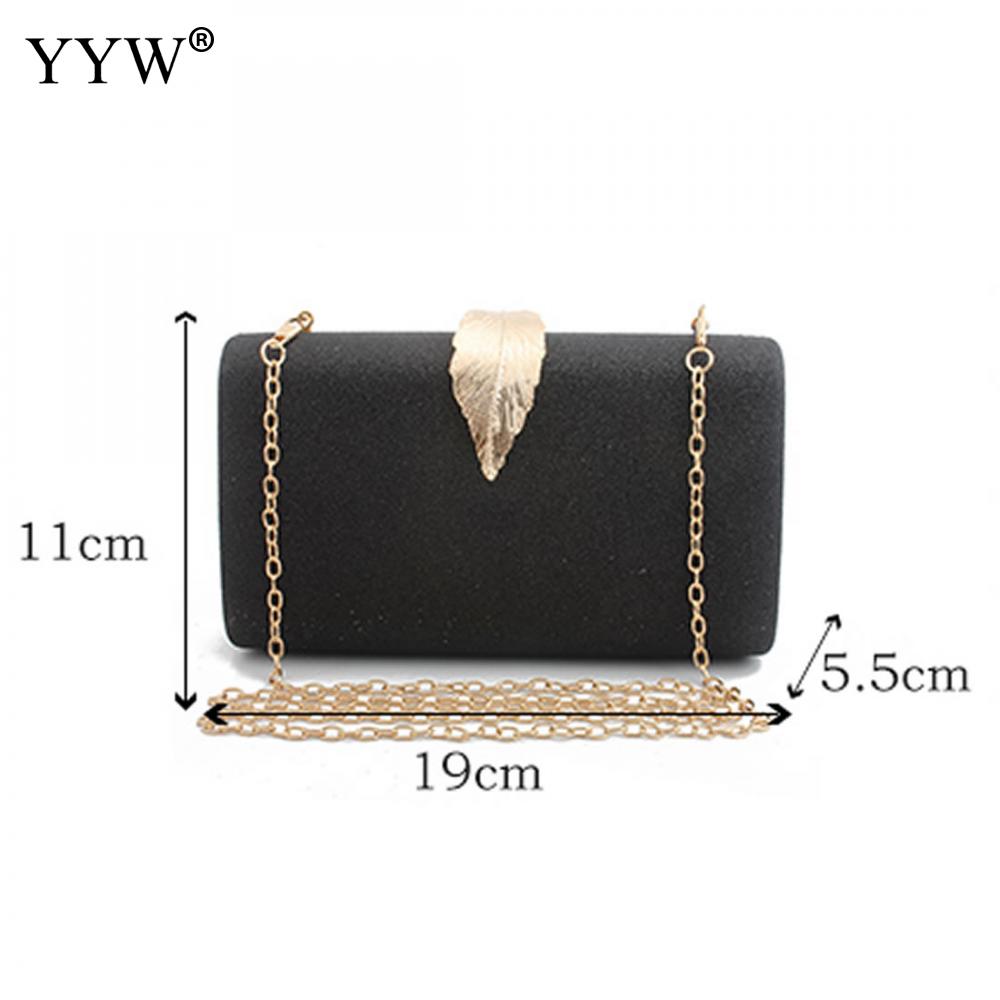 Paljett crossbody bag for kvinner kveld clutch vesker kvinnelige mini party clutches veske med kjede rektangel skulderveske