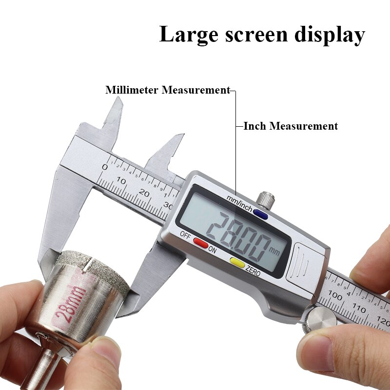 6 inch 150mm stainless steel measuring instrument LCD electronic caliper multifunctional vernier micrometer measuring hand tool