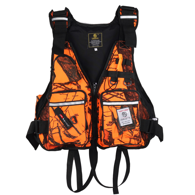Chaleco salvavidas de pesca, flotabilidad, portátil, para natación, kayak, deportes al aire libre, múltiples bolsillos: xinkuanjumicai