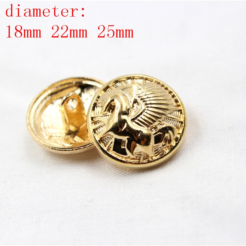 N171125 , 10 Stuks Metalen Knoppen, Kleding Accessoires Diy Handgemaakte Materialen, Pak Jas Knoppen, Mode Decoratieve Knoppen: 4 / 22MM